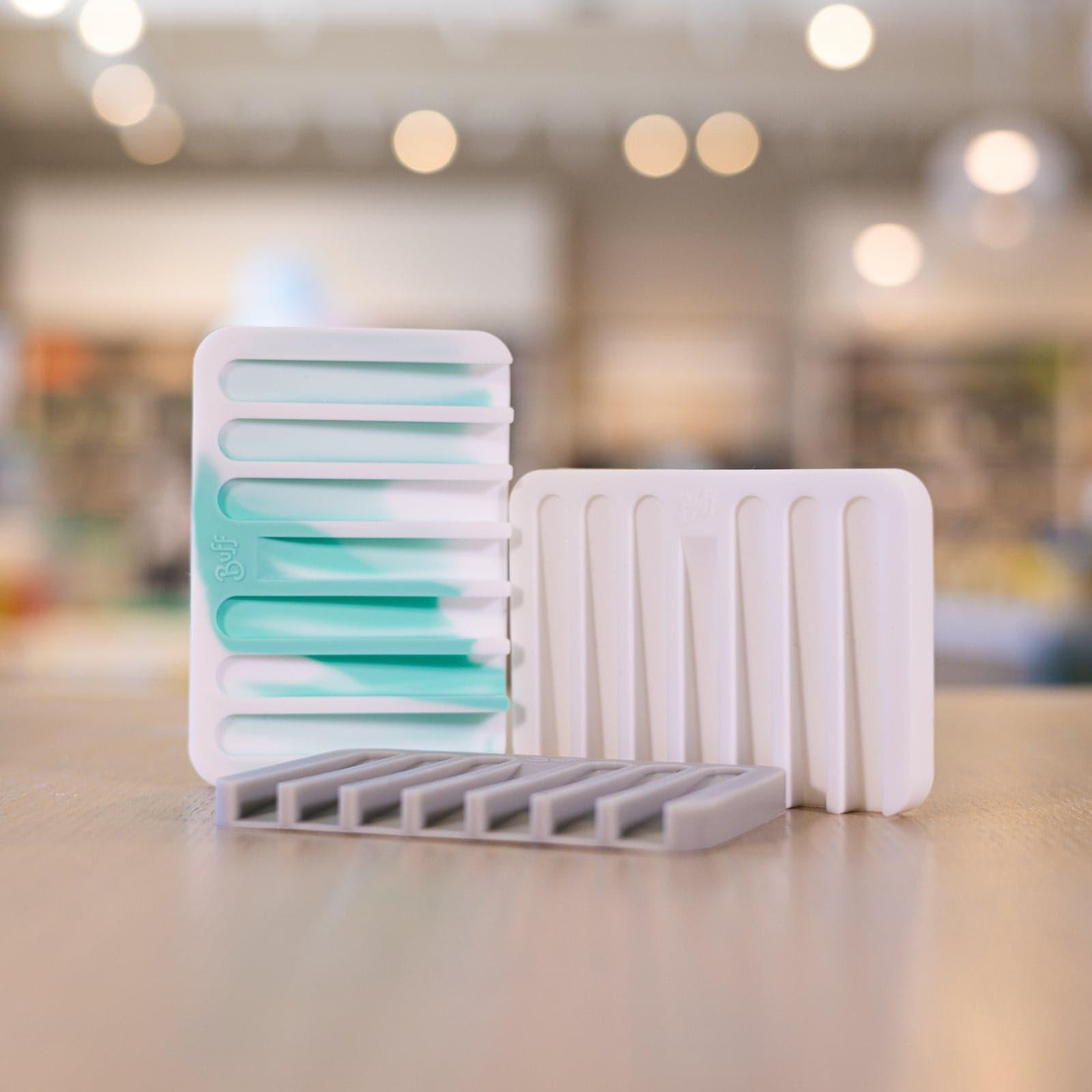Several silicone soap dishes